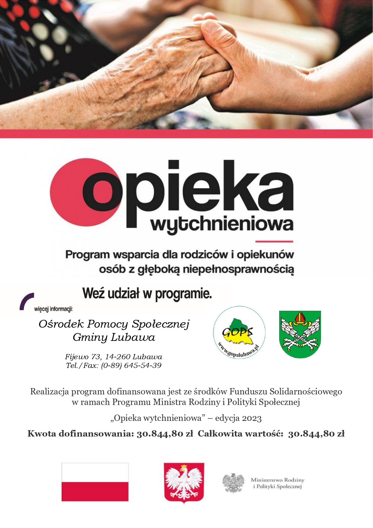 Program Opieki Wytchnieniowej - edycja 2023 