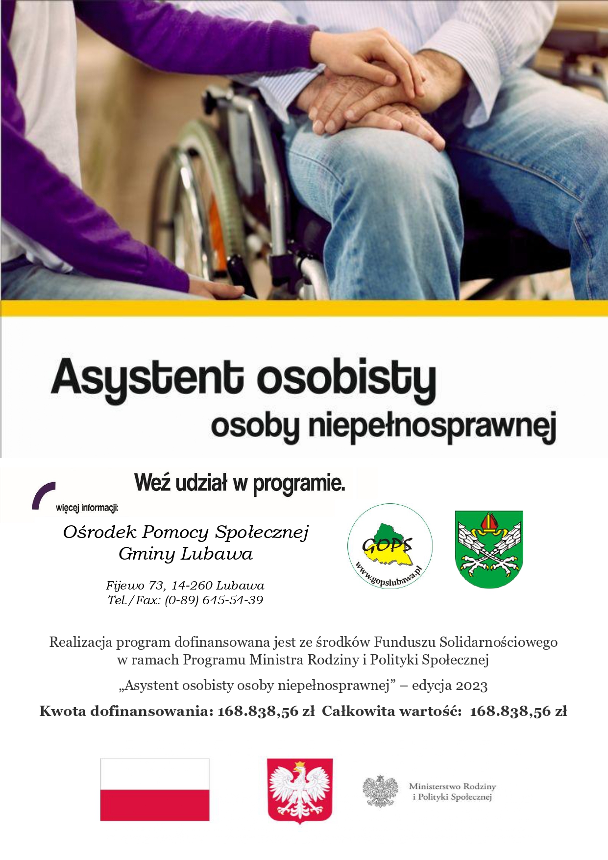 Asystent osobisty osoby niepełnosprawnej – edycja 2023 